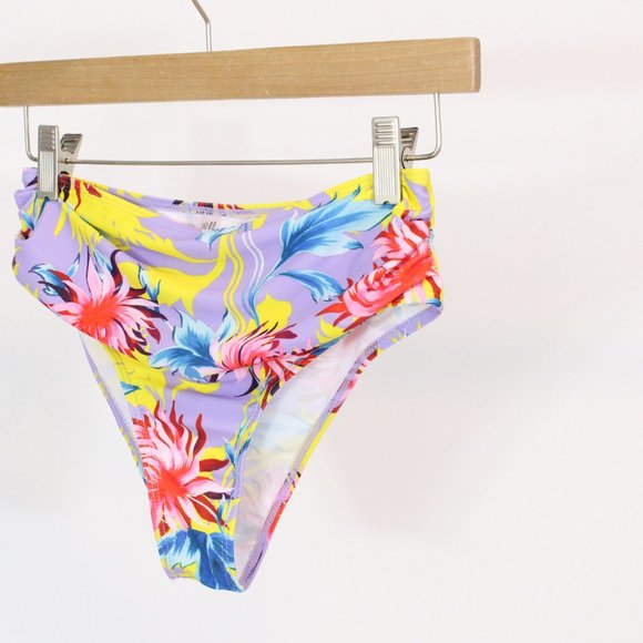 *SHEIN Floral Purple Bikini Bottom - Picture 3 of 4